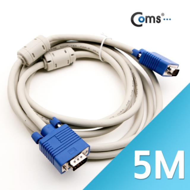 파트스캐너 모니터 젠더 VGA DSUB 연장 분배, 26.보급형 모니터 RGB 케이블 M/M 5M psC1114, 1SET