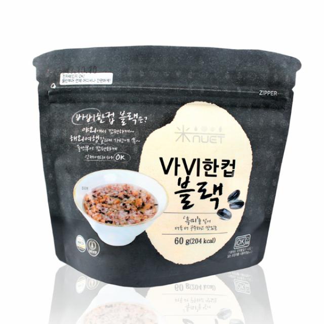 탑마루 즉석누룽지 바비한컵 블랙 60g, 1팩