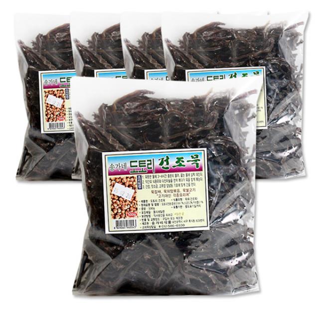 벅스웨이 도토리 건조묵, 500g, 5개