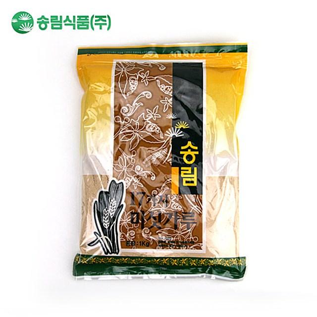 [송림식품] 17곡 미숫가루 1kg_지퍼백 선식 식사대용 아침식사 간식 음료, 이상품중량[2]_yg, 단일상품