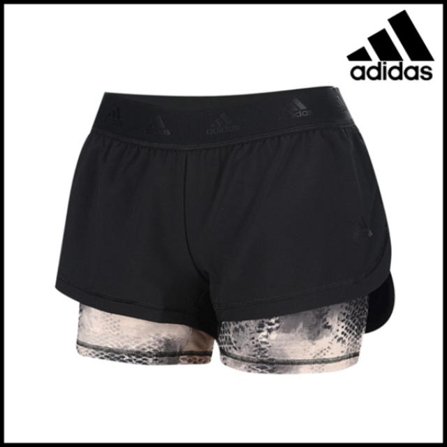 YQADIDAS 아디다스 정품 BK7982 투인원 AOP 쇼츠 여성반바지