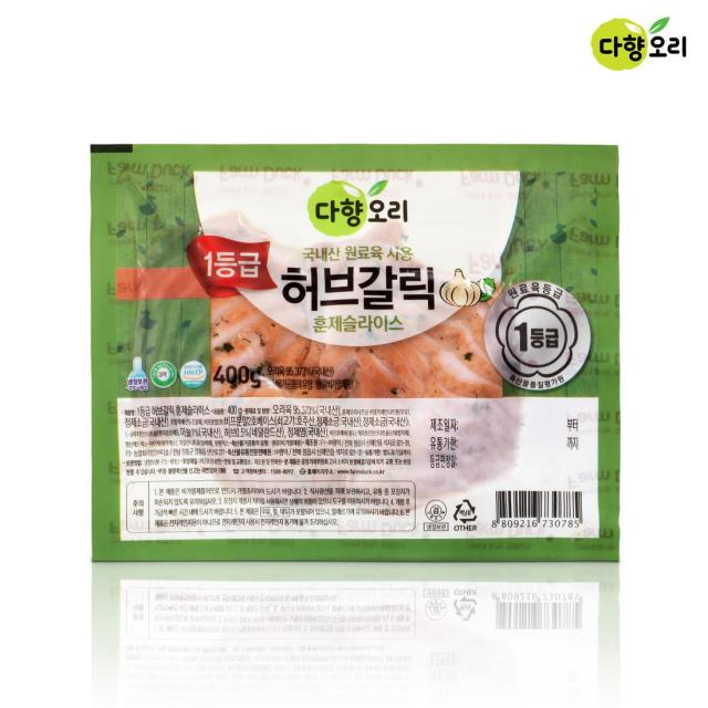 다향오리 1등급 훈제오리 3종 골라담기, 400g, 1개