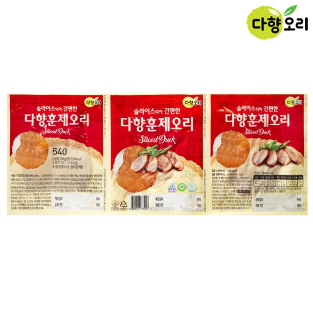 다향오리 훈제오리 540g, 4팩