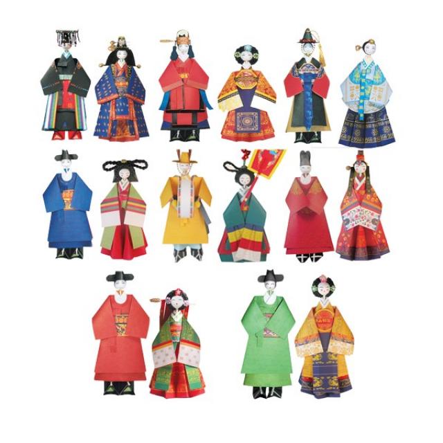 색지청 궁중의상 종이접기 궁중인형만들기, 6번-곤룡포/활옷