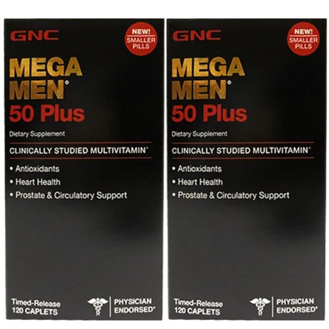 GNC 지엔시 2병 메가맨 50세이상 Mega Men 50 Plus 120정