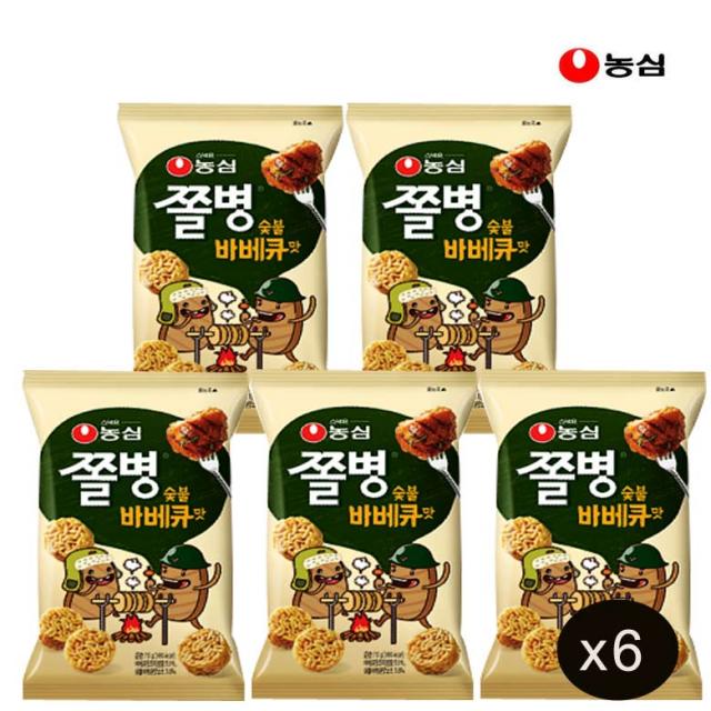 농심 쫄병스낵 바베큐맛, 90g, 30개