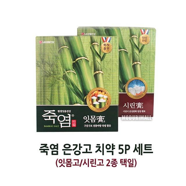 에스제이 죽염 은강고 치약 5P-죽염치약 잇몸고 시린고 죽염잇몸고 죽염시린고 치약선물세트, 본상품선택