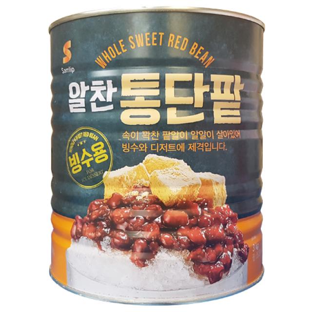 삼립 통단팥3kg 팥빙수팥/빙수재료, 3kg, 1개