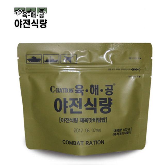 참미푸드 육해공 야전식량 제육맛비빔밥, 100g, 1개