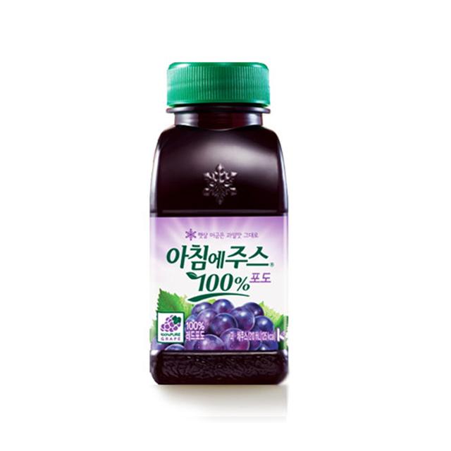 서울우유 아침에주스 포도 210ml, 20개