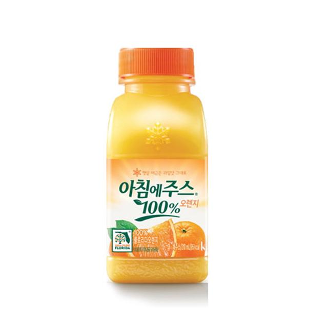 서울우유 아침에주스 오렌지 210ml(아이스박스포장), 210ml, 20개