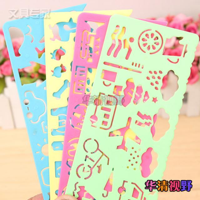 한국 창조적 인 문구 캔디 색 그림 속도 스케치 도면 템플릿 통치자 통치자 통치자 어린이 4 가격