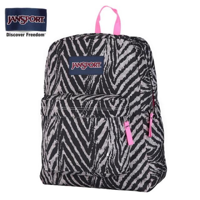 잔 스포츠 재스퍼 공식 정품 슈퍼 반항적 인 캠퍼스 백팩 가방 T501ZE6 회색 얼룩말