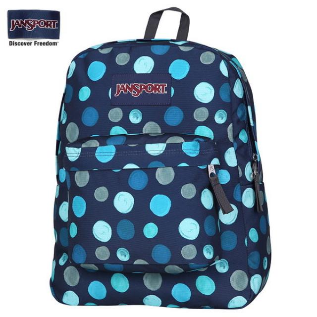 잔 스포츠 재스퍼 공식 정품 슈퍼 반항적 인 캠퍼스 해군 파란색 어깨 가방 T5010X1 포인트