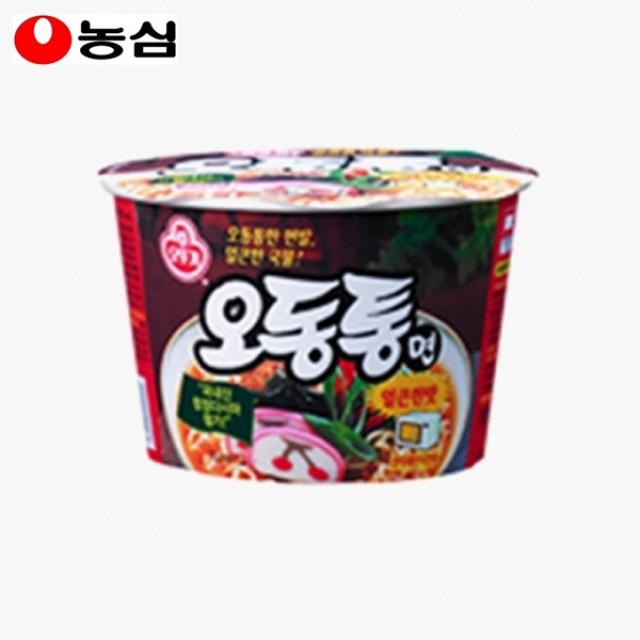 오동통면 컵 100g X 12개기획세트 얼큰한국물 탱탱한면발 간편식사 야외용라면, 1개