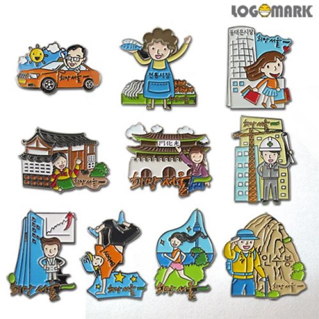 로고마크 서울상징 뺏지