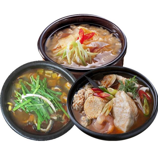 3품목 9봉 양평해장국3 해물알탕3 황태해장국3, 4950g