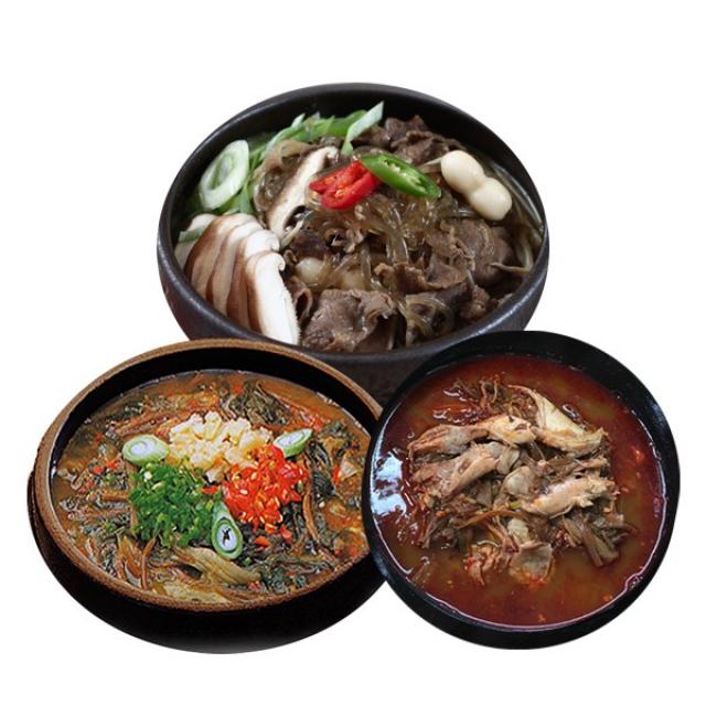 3품목 9봉 버섯뚝불고기3 추어탕3 닭개장3, 4800g