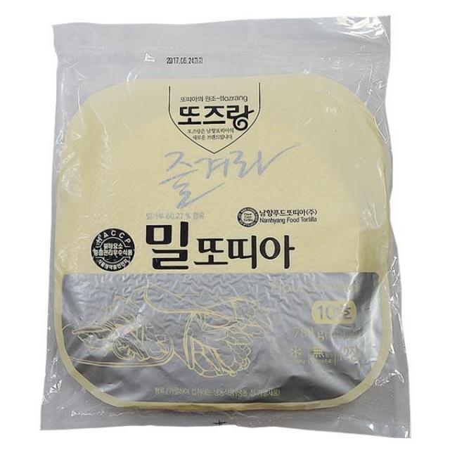 남향푸드또띠아 또즈랑 밀또띠아 10호 780g 냉동식품 또띠아 간식 가공식품, 1