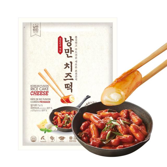 추억의 국민학교 떡볶이 국떡 낭만치즈떡 600g, 1개