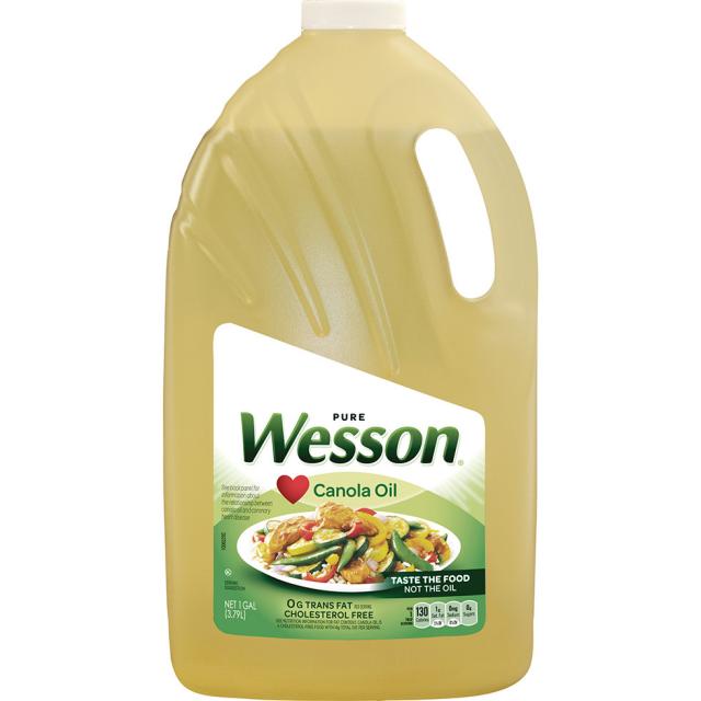 Pure Wesson 퓨어 웨슨 카놀라오일 카놀라유 채종유 유채유 160oz(4.73L), 1개