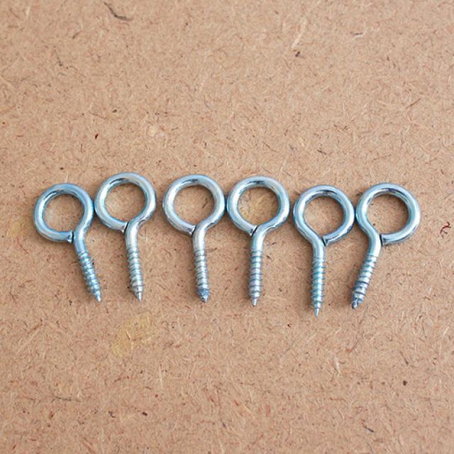 엠케이유통 50p 고랑몰라 원형고리 나사(2.3cm), 1개