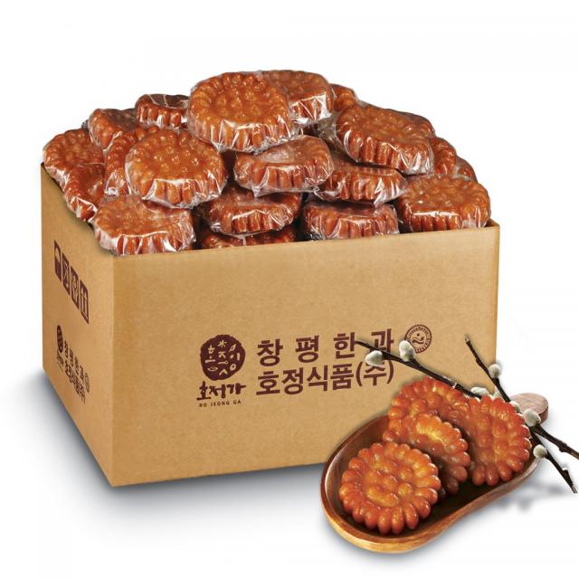 [호정가 창평한과] 찹쌀약과 1박스 (3kg 약 80개입), 3kg, 1개