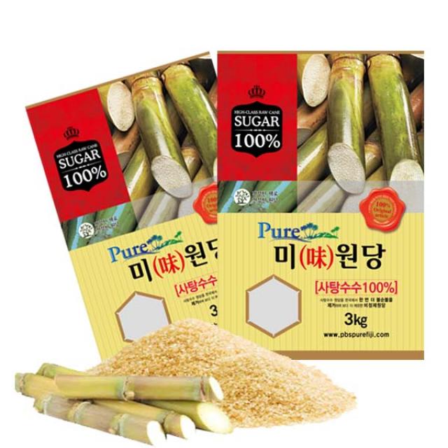 비정제원당 퓨어 미원당 3kg 사탕수수100% 태국산, 1개