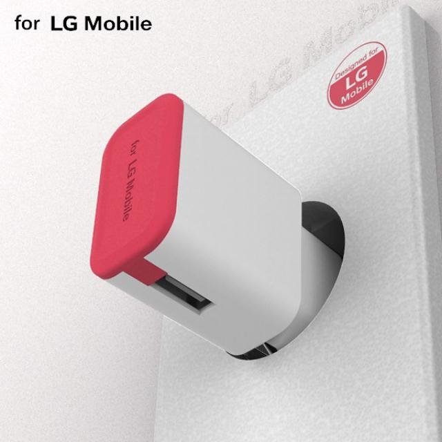 For LG 모바일 USB 1PORT 가정용 고속 충전기 2A 여행용 분리형 전기종호환, 화이트, LG모바일 1포트 충전기