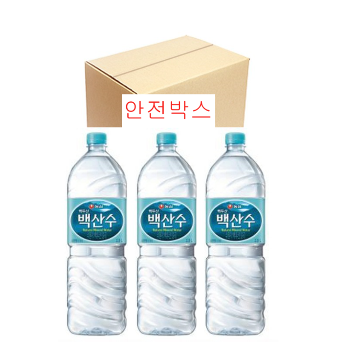 백산수 2리터X9입 (안전박스), 9개, 2L