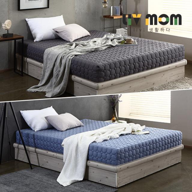 리브맘 무중력 메모리폼 롤팩 매트리스 퀸, 차콜, 15cm