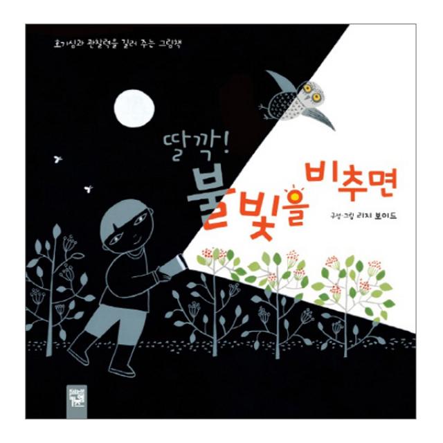 [키즈엠] 딸깍! 불빛을 비추면 - 호기심과 관찰력을 길러주는 그림책 (양장본)