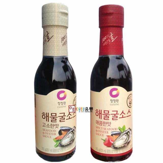 청정원/해물굴소스 250gㅡ고소한맛/매콤한맛 택일, 청정원 해물굴소스 250g 매콤한맛