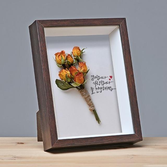 갤러리파크 드라이플라워액자 사진액자 관액자 GS04 액자, 4x4인치