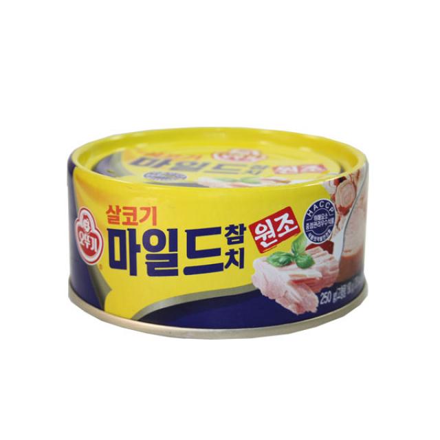 오뚜기 마일드참치 250g 2개 참치 마일드참치 오뚜기참치 참치캔, 단일 수량