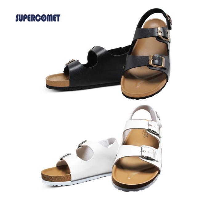 SHOEKING 남성 여성 커플 버클장식 캐주얼 슬리퍼 샌들 521