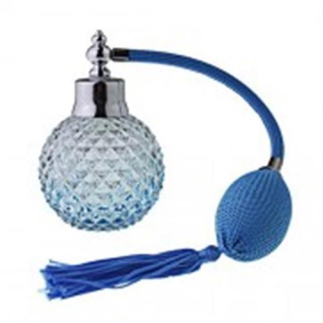 단결 한 uniqled 크리스탈 아트 빈티지 스타일 빈 refillable 향수 atomizer 긴 술 스프레이 병 100ml (핑크), 단일상품