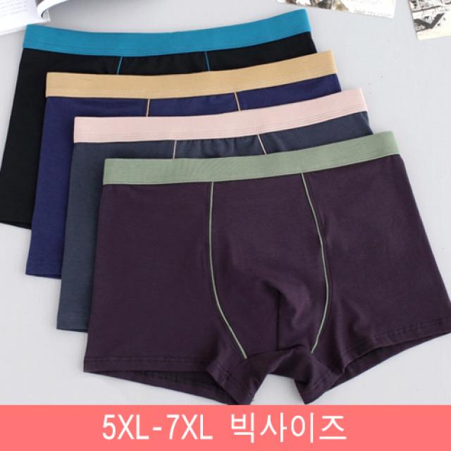 빅브라더샵 빅사이즈 코튼면밴딩드로즈팬티 5XL-7XL까지 DDA01