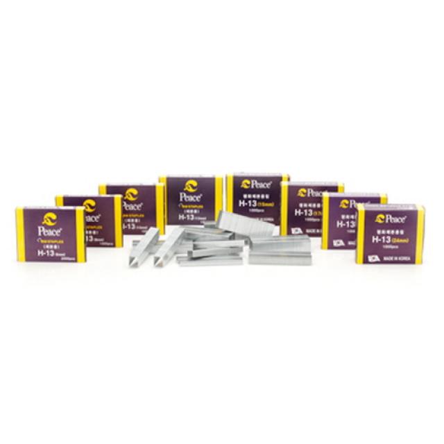 평화 H-13호시리즈 (제본용및타카침)스테플러침, 1개, H-13-8mm /1000pcs