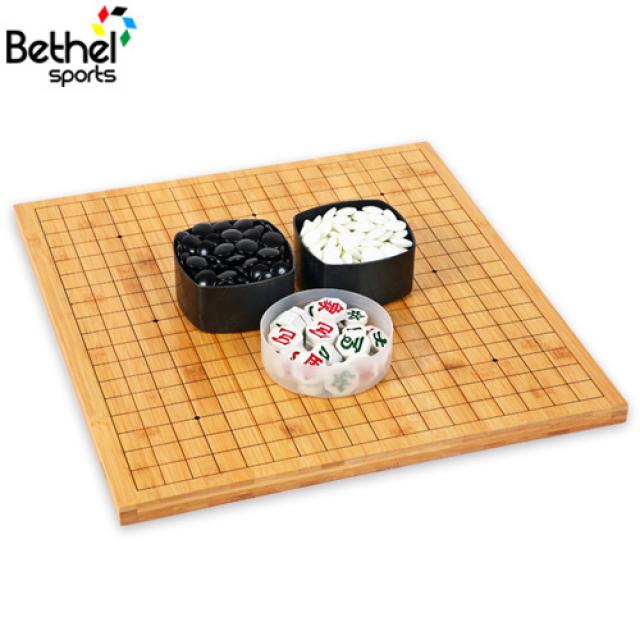 벧엘스포츠 2cm 대나무 바둑판 장기판 바둑알 장기알 바둑판세트 세트, 2cm 대나무 바둑판+명석P+장기알