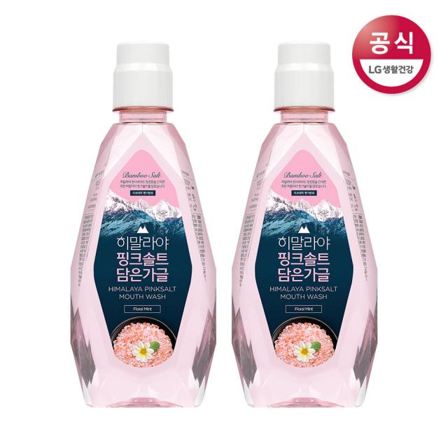 죽염 히말라야핑크솔트 가글 플로럴민트, 2개, 320ml