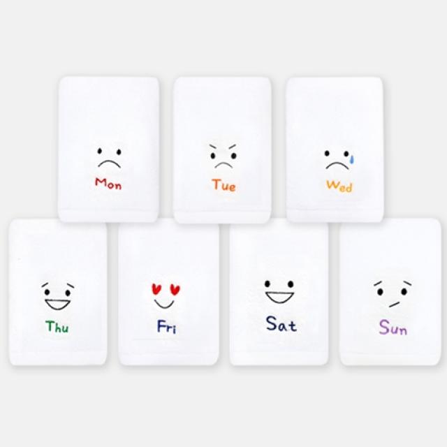 송월타월 송월타올 요일기분 세면타월 1매, 목요일