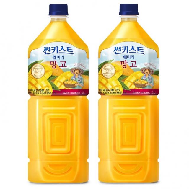 (신제품)썬키스트 훼미리 망고주스 2.0L 6페트, 6개, 2L