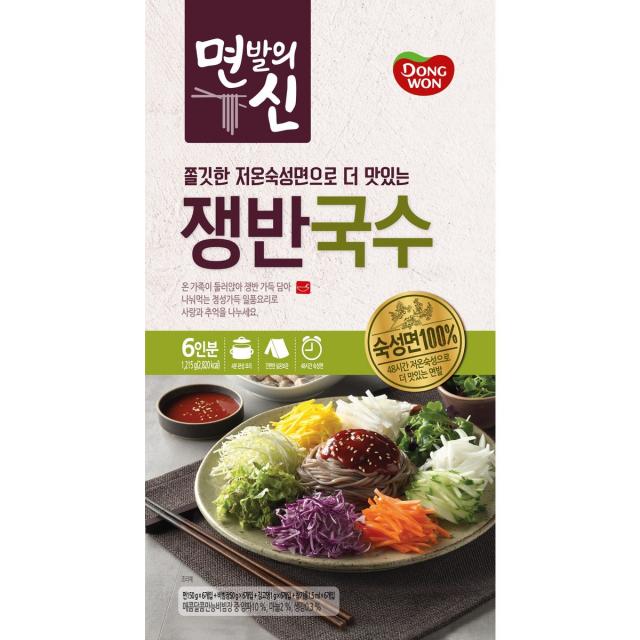 동원 면발의신 쟁반국수 1,215g(6인분) 쟁반막국수비빔, 1215g, 1개