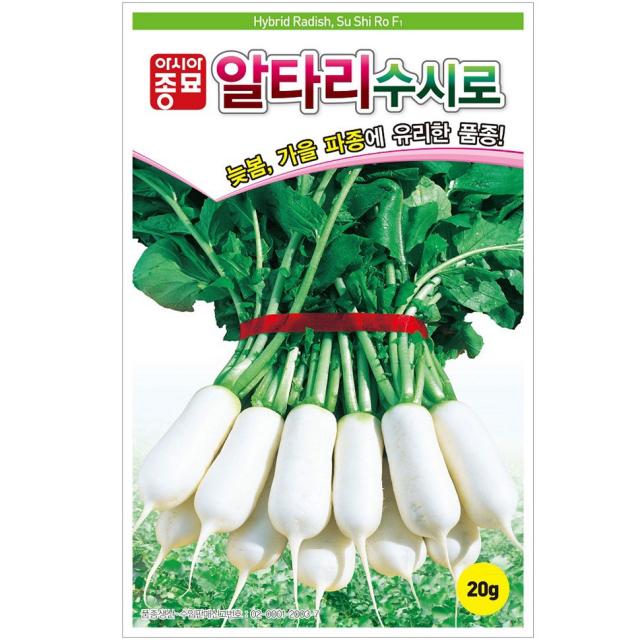 아시아종묘 알타리씨앗 수시로알타리 (20g)