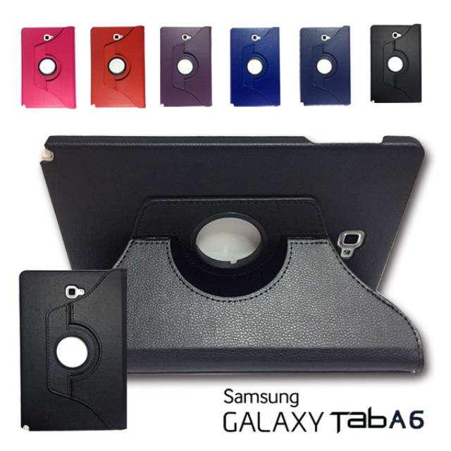 삼성 갤럭시 탭a6 10.1 Sm T580 Sm T585 고급 가죽 회전형 케이스 검정