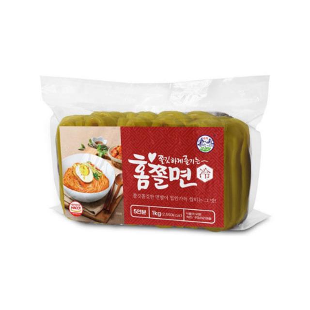 송학식품 홈쫄면 1kg(약6인분,보통굵기) X 10개입 BOX