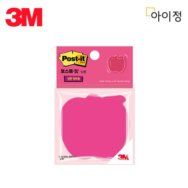 3M 포스트잇 노트 플래그 스터디메이트 팝업리필 디스펜서 메모지 모음, 6_1. 사과 모양