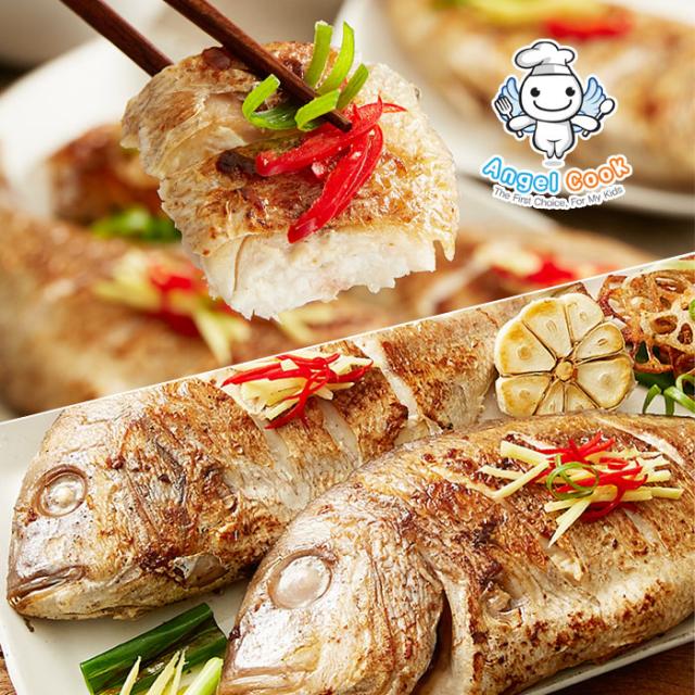 [엔젤쿡] 자연산 대서양 민어 적돔 도미 특대왕새우장 외 굴비, 1개, 0605_손질 적돔(도미) 500g(200/400)