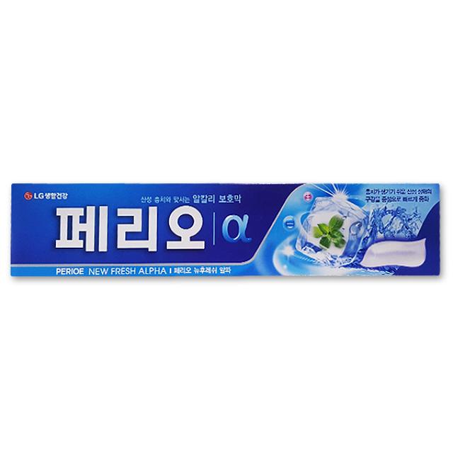 LG/페리오 뉴후레쉬 알파치약 185g/치약/구강케어, 단일상품